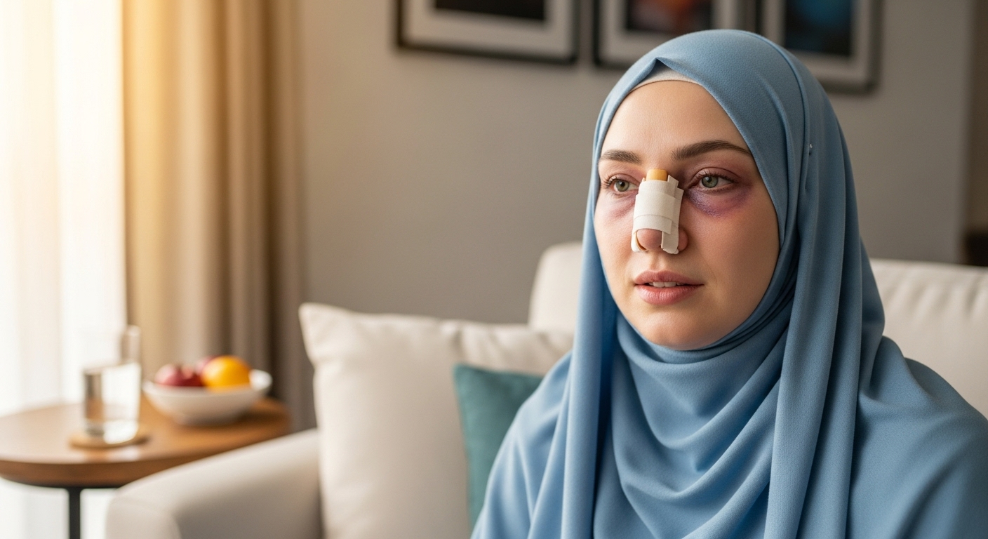 عوارض شایع بعد از رینوپلاستی + راهنمای مدیریت آنها | از درد تا ورم و تنفس